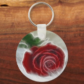 Roos Fractal Sleutelhanger (Voorkant)