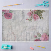 Roos/Frans Script Ephemera Tissuepapier (Craft)