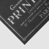  Roos Franse Typografie Black Decoupage Tissuepapier (Detail)