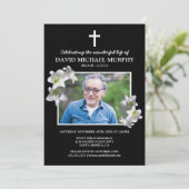 Roos Funeral | Herdenkingsfoto Kaart (Staand voorkant)