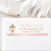 Roos Garden Baptism Return Address Labels (Insitu)