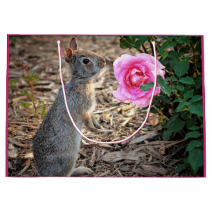 Roos Garden Bunny Gift Bag Groot Cadeauzakje