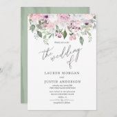 Roos Garden elegant floral Weddenschap Kaart (Voorkant / Achterkant)