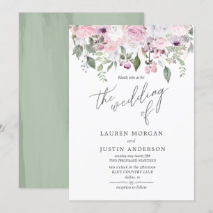 Roos Garden elegant floral Weddenschap Kaart