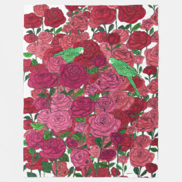 Roos Garden Fleece Deken