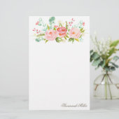 Roos Garden | gepersonaliseerd briefpapier (Staand voorkant)