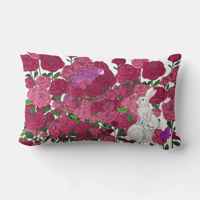 Roos Garden Kussen (Achterkant)