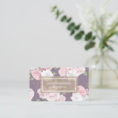 Roos Garden Mauve | Visitekaartje (Staand voorkant)