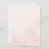 Roos Garden Modern Floral bruiloft Kaart (Achterkant)