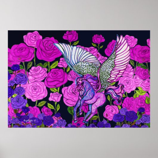 Roos Garden Poster (Voorkant)