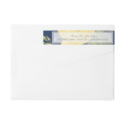  Roos Garden Return-adreslabel (Achterkant)