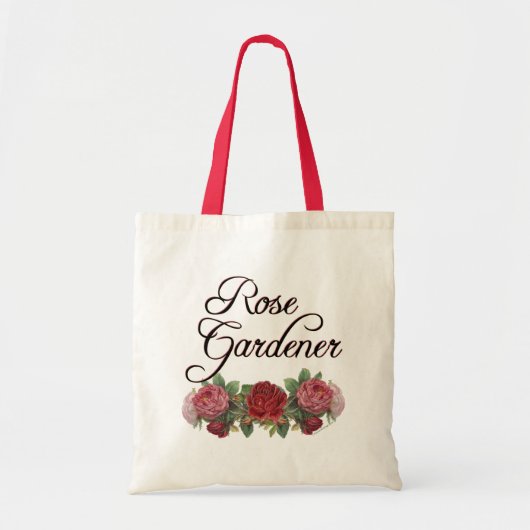Roos Gardener Gezegde met Rozen Tote Bag (Voorkant)