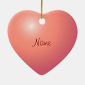 Roos Garland Heart aangepaste ornamenten (Achterkant)