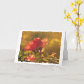 Roos, geboortedag kaart (Gele Bloem)
