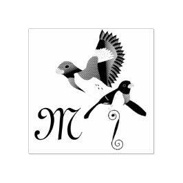 Roos Gebrekte gegrosbeak Kardinaal vogel Rubberstempel