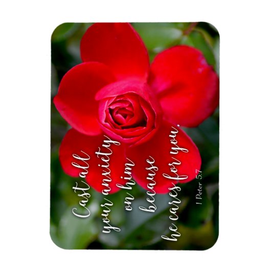 Roos Gegoten al uw angstgevoelens Christelijke Bij Magneet (Verticaal)