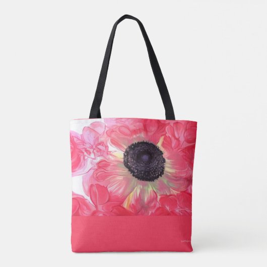 Roos-gekleurd Anemone Tas (Achterkant)
