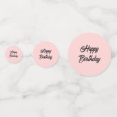 Roos Geometric Lion Head Birthday Confetti (Voorkanten)