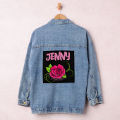 ROOS GEPERSONALISEERDE jean Denim jas Jacket (Hangar)