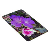 Roos & Geranium Grote gepersonaliseerde fotomagnee Magneet (Rechterzijde)