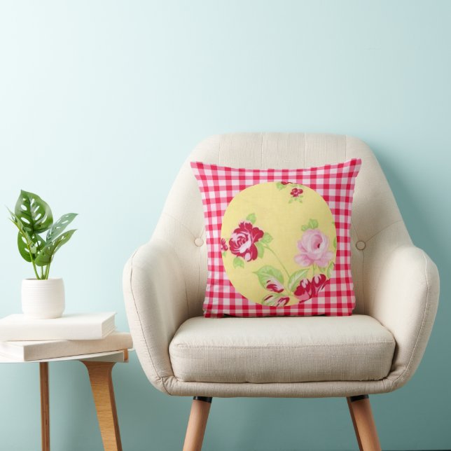 Roos Gingham Pillow Kussen (Stoel)