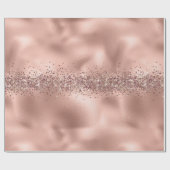 Roos Glam Gold Glitzy Sparkle Glitter    Cadeaupapier (Vlak)