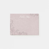 Roos Glam reliëf look gepersonaliseerd Post-it® Notes (Voorkant)