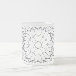 Roos Glas in lood Matglas Koffiemok
