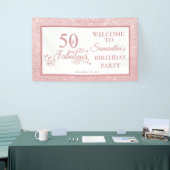 Roos Glitter 50th Birthday Party 50 Fabulous Spandoek (Beurs)