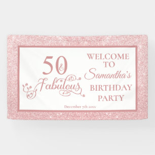Roos Glitter 50th Birthday Party 50 Fabulous Spandoek