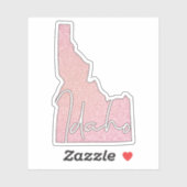 Roos Glitter Idaho State Sticker (Vel)