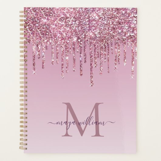 Roos Glitter maakt een persoonlijk monogram en een Planner (Voorkant)