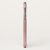 Roos Glitter Ombre Roze Blush Gepersonaliseerd Case-Mate iPhone Case (Achterkant/links)