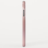 Roos Glitter Ombre Roze Blush Naam Case-Mate iPhone Case (Achterkant/rechts)