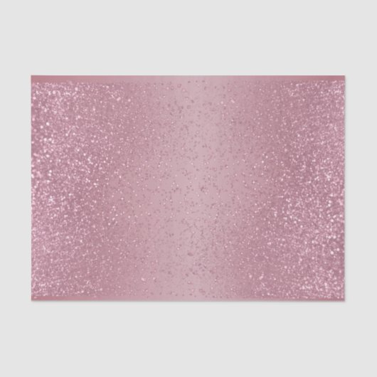 Roos Glitter over Ombre Roos Achtergrond Tissuepapier (Voorkant)