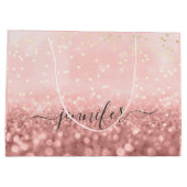 Roos Glitter Weddenschap Bridal Gold Confetti Grot Groot Cadeauzakje (Achterkant)