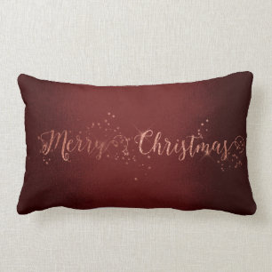 Roos Gol Pink Silver Burgundy kerst Kussen