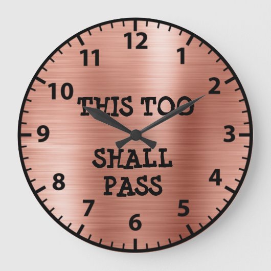 Roos Gold 12 Stap Sober Sobriety Recovery Clock Grote Klok (Voorkant)