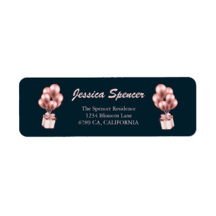 Roos Gold 50 en Fabulous 50th Birthday Etiket