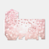 Roos Gold 60e verjaardag Hartelijk dank Bedankdoosjes (Uitgevouwen)