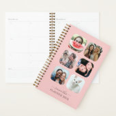 Roos Gold 6 Foto Jouw naam Monogram Planner (Display)