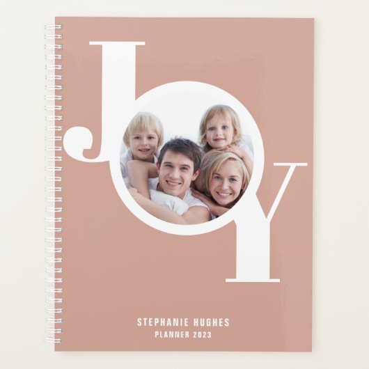 Roos Gold aangepaste foto Planner (Voorkant)