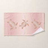 Roos Gold Abriot Blush Turtles Coastal Bad Handdoek (Handdoek)