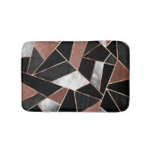 Roos Gold Abstract Pattern Bath Mat (Voorkant)