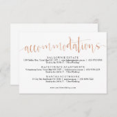 Roos Gold Accommodaties Info Kaart (Voorkant / Achterkant)