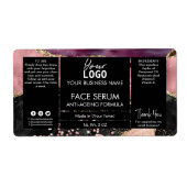 Roos Gold Agate Face en hazelolie Serum Etiket (Voorkant)