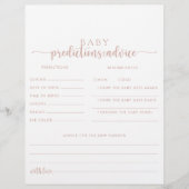 Roos Gold Baby en advieskaarten (Voorkant)