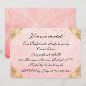 Roos Gold Bachelorette Kaart (Voorkant / Achterkant)