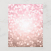 Roos Gold ballon Glitter 60th Birthday Invite (Achterkant)