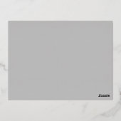 Roos Gold Beauty Modern Elegance Bruiloft Details Folie Uitnodiging Briefkaart (Achterkant)